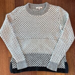 Madewell Gray and Black Sweater